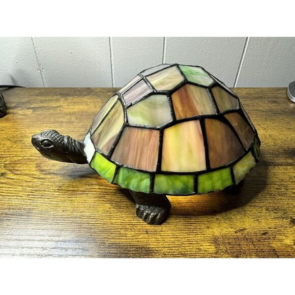 Tiffany Style Turtle Single Bulb Light - Picture 1 of 11